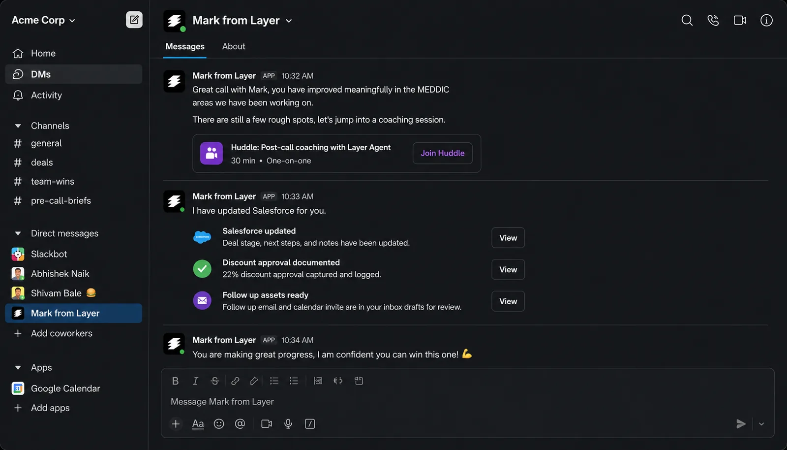 Follow-up and CRM update workflow
